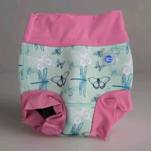 Splash About Happy Nappy Reusable Swim Diaper Butterfly Dragonfly Pink XXL 2-3Y